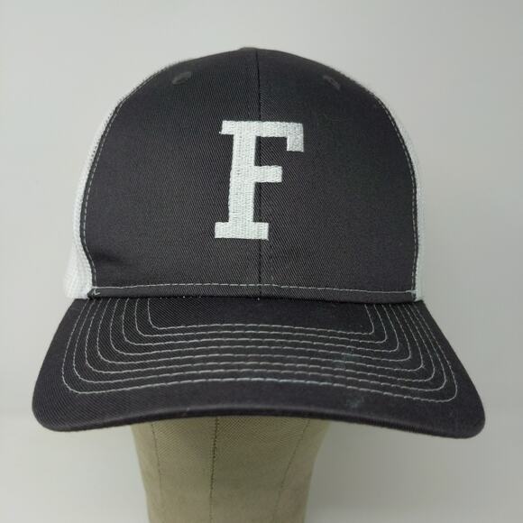 Pacific Essentials Snapback Meshback Hat Black White Embroidered F One Size - Picture 3 of 9